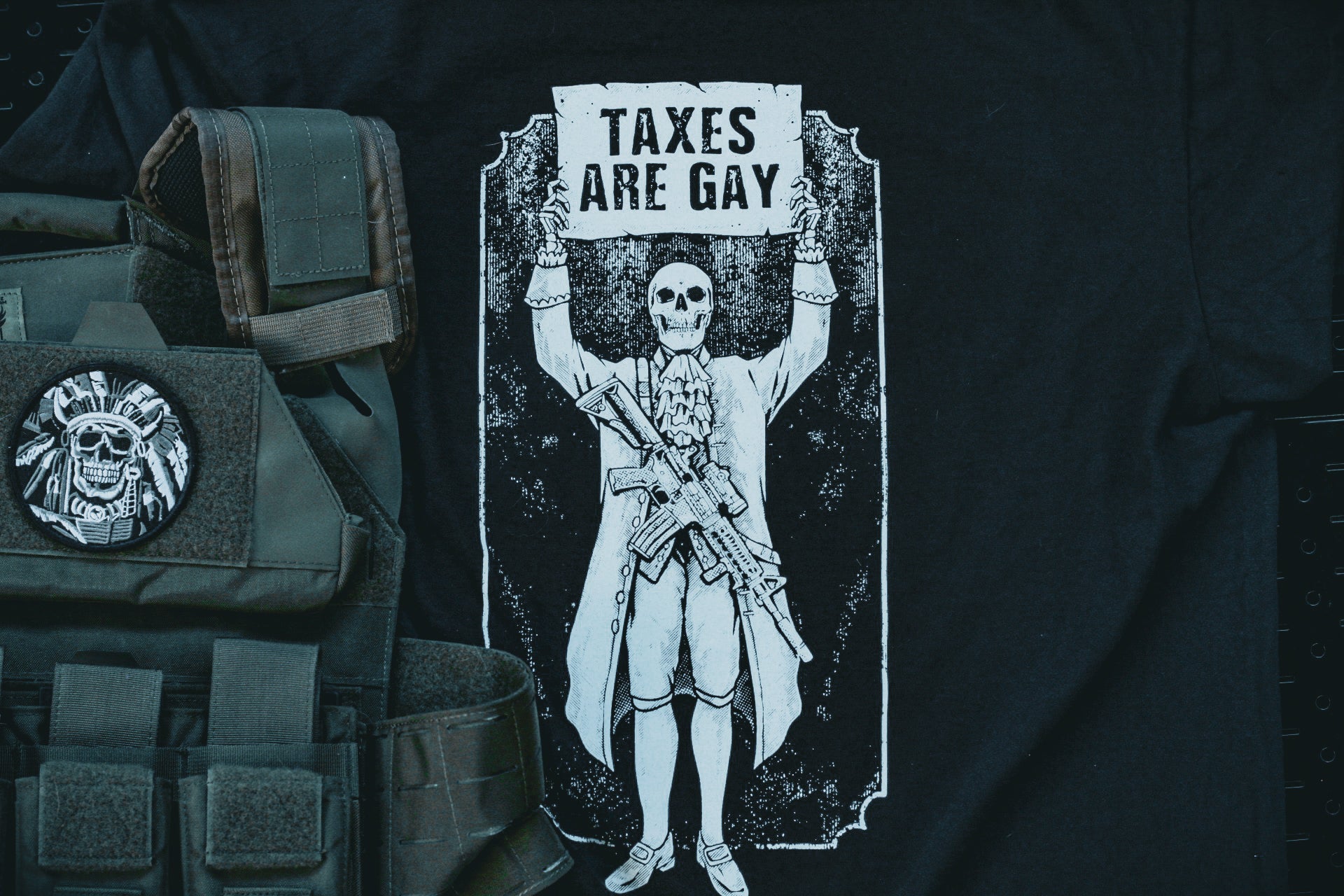 "Taxes Are Gay" 100% Cotton Heavyweight Shirt. Free shipping.