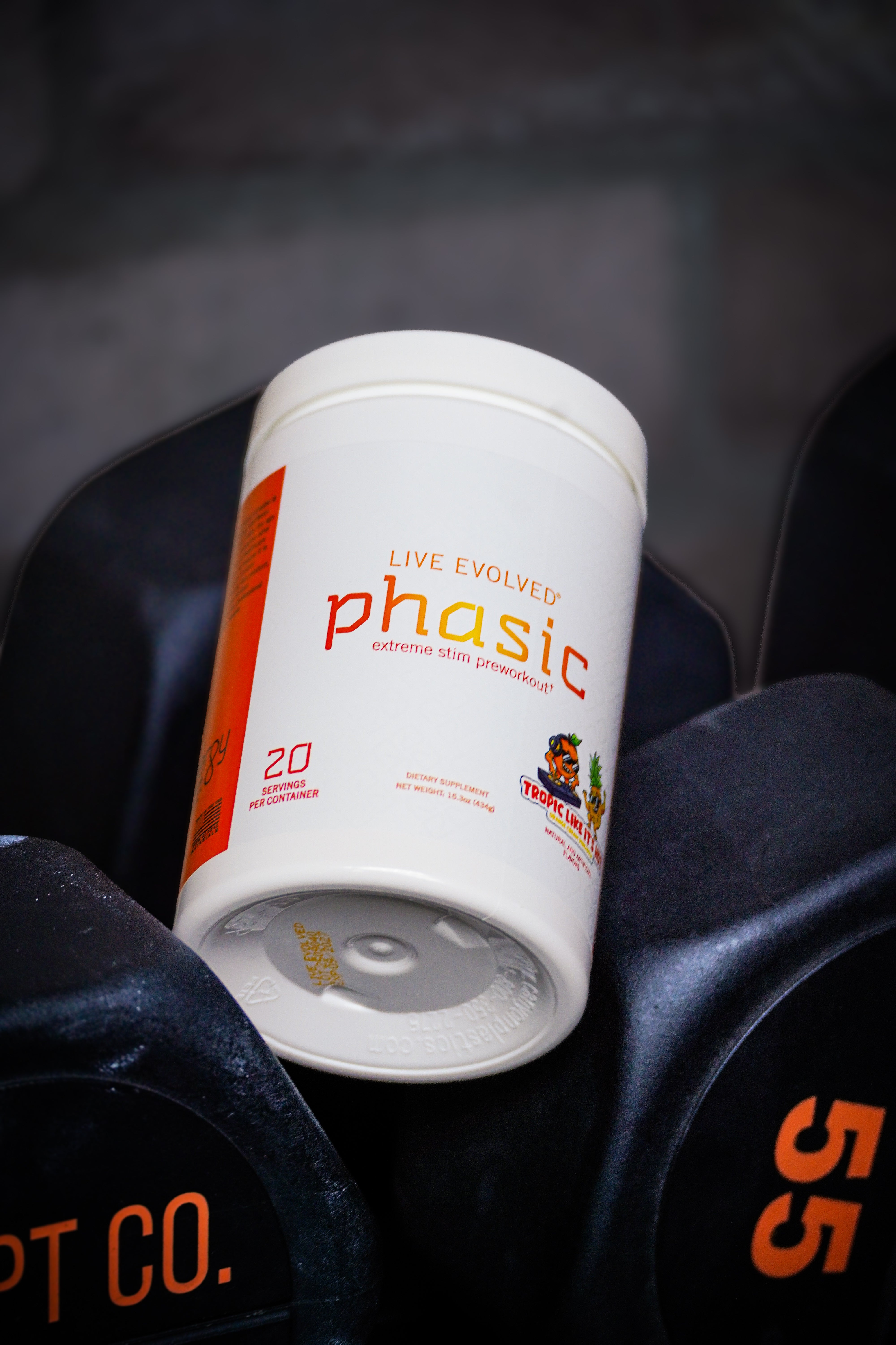 Phasic - Extreme High Stimulant Preworkout DMAE, Eria Jarensis, 475mg Caffeine, 6mg Yohimbine, 1106mg total stim.