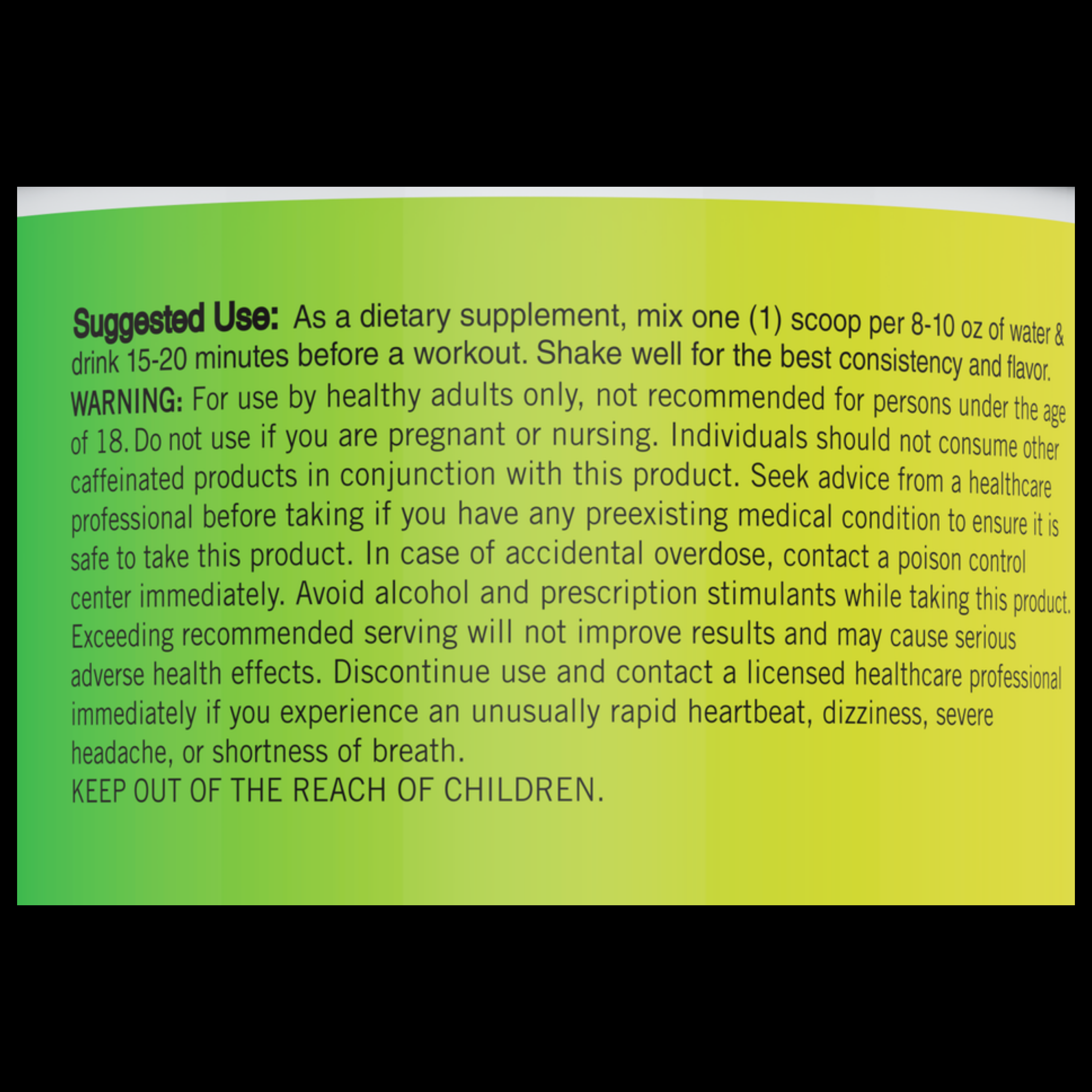 Phasic - Extreme High Stimulant Preworkout DMAE, Eria Jarensis, 475mg Caffeine, 6mg Yohimbine, 1106mg total stim.