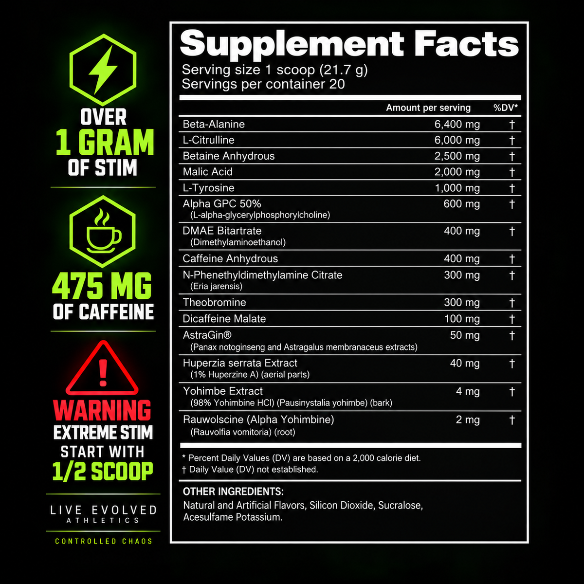Phasic – High Stim Pre-Workout