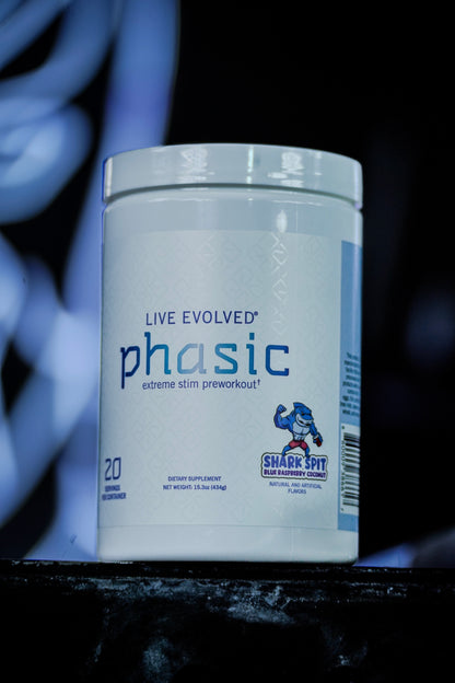Phasic - Extreme High Stimulant Preworkout DMAE, Eria Jarensis, 475mg Caffeine, 6mg Yohimbine, 1106mg total stim.