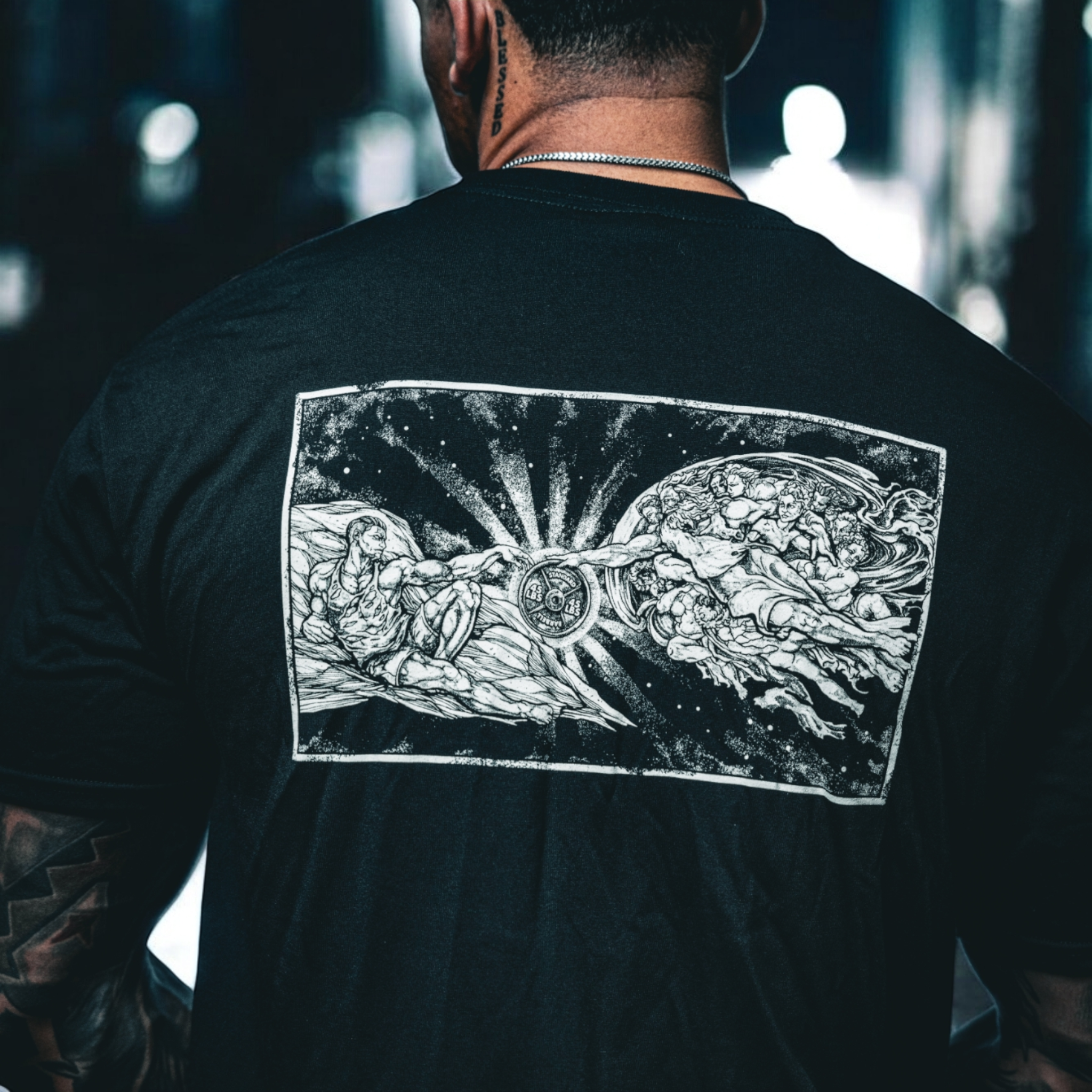 "Creation of Swole" 100% Cotton Heavyweight Shirt. Free shipping.