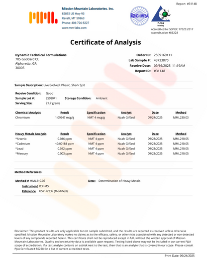 Phasic - Extreme High Stimulant Preworkout DMAE, Eria Jarensis, 475mg Caffeine, 6mg Yohimbine, 1106mg total stim.